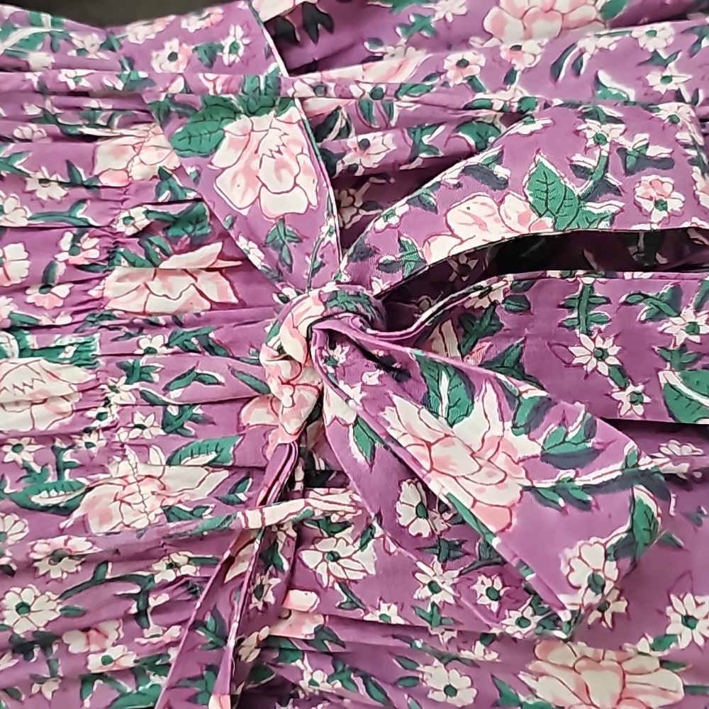 Nwot Mille Resort & Travel Lavender June Floral Longsleeve Ruffled Midi Dress - Picture 9 of 15